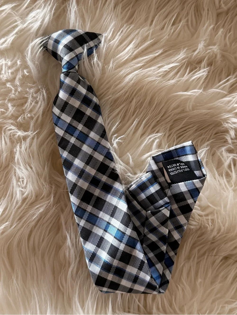 Plaid kids tie